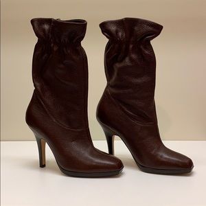 Brown Cole Haan Nike Air Leather Boots